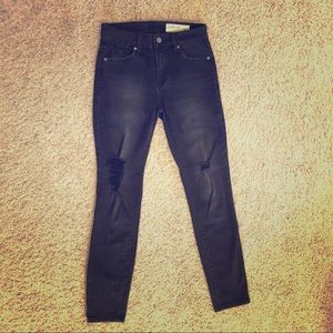 Pistola Distressed Skinny - Washed Black